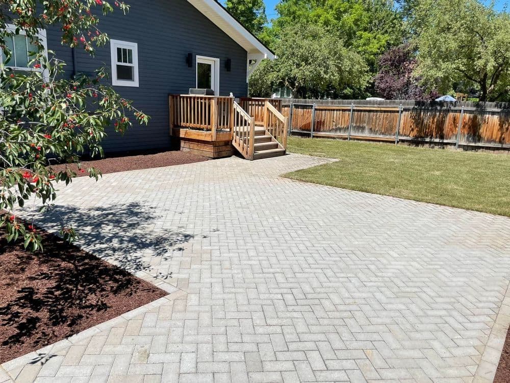 Backyard Upgrade with Paver Patio image